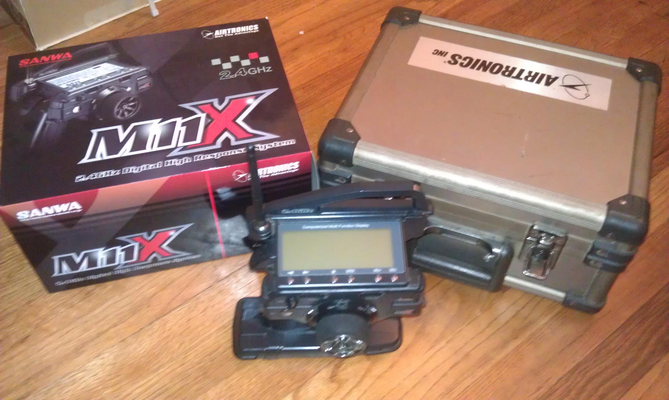 Airtronics M11X radio w/Alloy Case, Box and Manual. No RX $265 - R/C