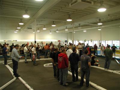 The drivers' meeting before the beginning of controlled practice and qualifying. (Click to enlarge)