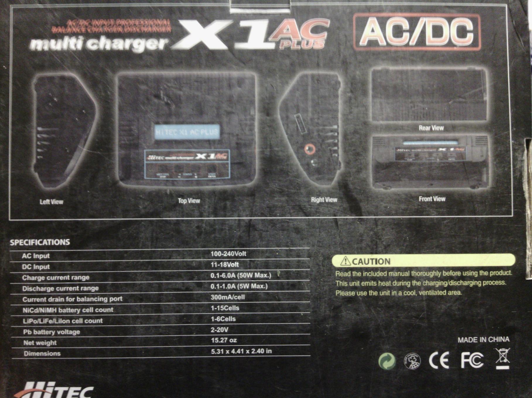 Hitec multi charger X1 ac plus - R/C Tech Forums